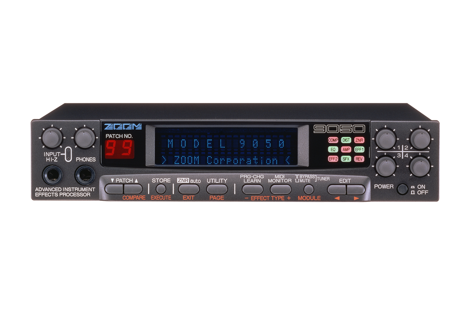 ZOOM 9050 ADVANCED INSTRUMENT EFFECTS PROCESSOR 