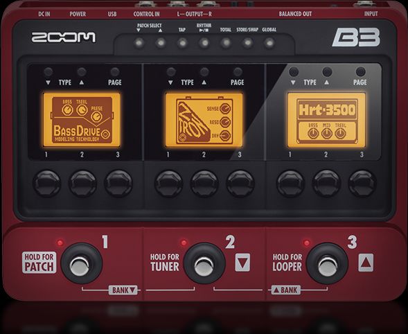 <br>ZOOM ズーム/エフェクター/B3 Bass Effects & Amp Simulator/041717/Bランク/70
